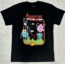 Black Adventure Time T Shirt - Adventure Time SIZE  MD