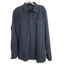 Grizzly Mountain Mens Flannel Shirt Sz L Gorpcore Outdoor Rugged Utility Casual