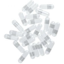 5000 EMPTY GELATIN CAPSULES SIZE 00 BULK  Kosher HALAL  5,000 gel caps Clear
