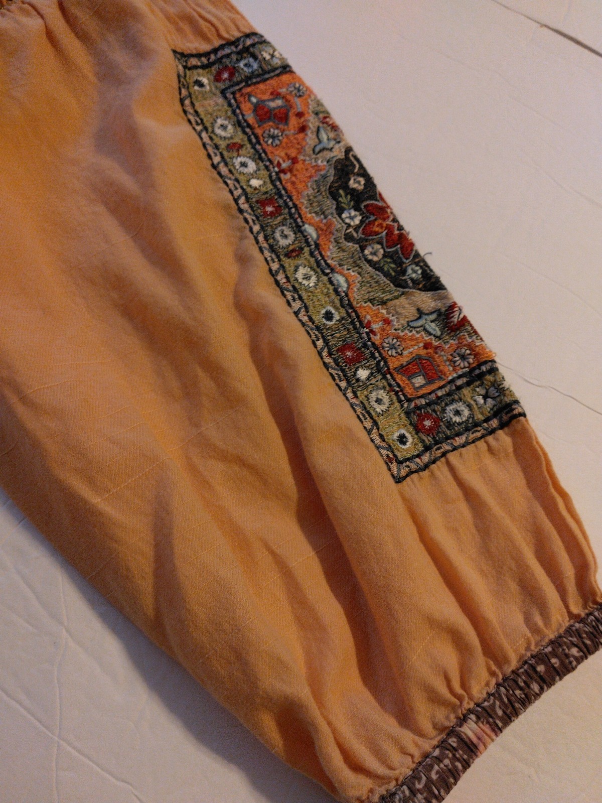 John Mark Patchwork Tunic Top Size S Embroidered … - image 7