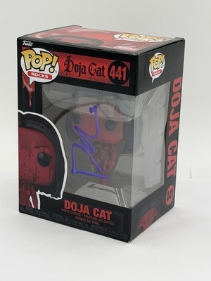 Funko Pop Doja Cat Signed Autographed 441 Vinyl Figure Paint Town Red MINT