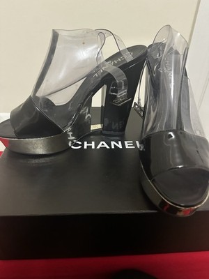 Chanel platforms gorgeous worn once but not out. Too small for me size 8.5 