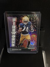 2025 Panini Prizm Black Jeremiyah Love#10 Silver Fireworks #NIL Notre Dame