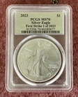 2023 American Silver Eagle 1oz .999 Silver PCGS MS70 First Strike 1 of 2023