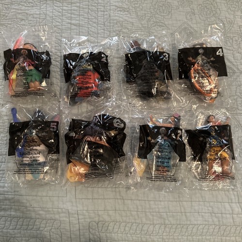 Complete Set of 8 - 2001 2002 Lilo & Stitch - Vintage McDonald’s Happy Meal Toys