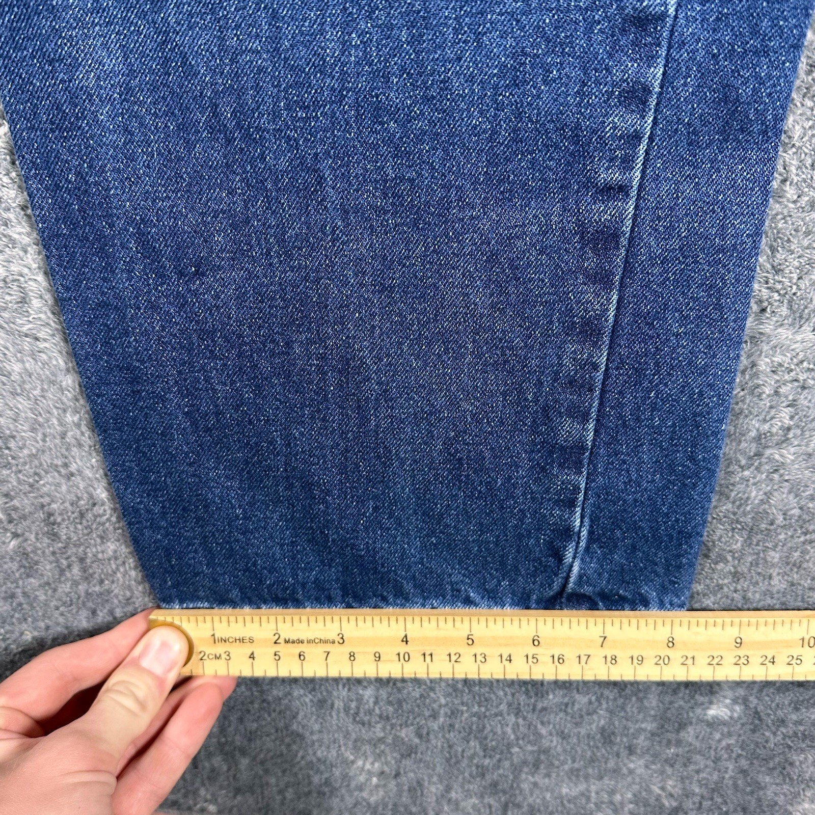 Carhartt Jeans Mens 33x32  (32x31) Blue Straight Relaxed Fit Dark Workwear thumbnail 9