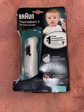 Braun ThermoScan 5 with Exact Temp Ear Thermometer in White Free Shipping