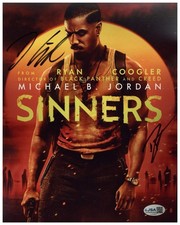 Ryan Coogler & Delroy Lindo Signed 8x10 Photo Sinners Autographed JSA COA 2