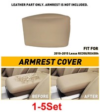 1-5Set Beige  Center Console Lid Armrest Cover Pad Trim For 2010-15 Lexus RX350