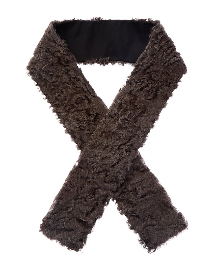 Мужской серый однотонный шарф из овечьей шерсти Valentino 61490₽