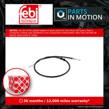 Image of Handbrake Cable Rear Left or Right 106234 Febi Hand Brake Parking 1612040080 New