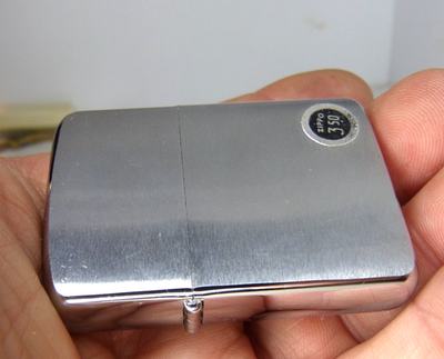 Vintage 1960 Zippo Lighter No 200 Brush Finish In Box Unfired
