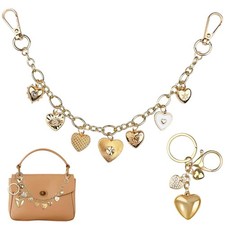 2 Pcs Bag Purse Charm Chain for Handbags, Gold Bag Charms Extender Chain Stra...