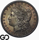 1898 Morgan Silver Dollar Coin, Original Luster, Nice Toning, Choice BU++