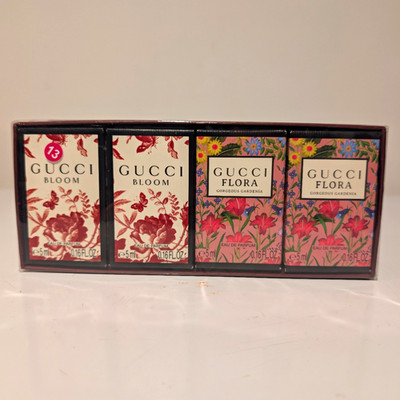 Gucci Eau de Parfum Mini Set 2 Bloom & 2 Flora Gorgeous Gardenia 5ml 0.16oz