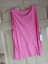VELVET By Graham & Spencer Taurus Cotton Slub Sleeveless Tank Orchid XL $70 