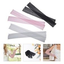 3 Pairs Women Long Lace Glove: Fingerless Bridal Arm Sleeves -Bridal Gloves For