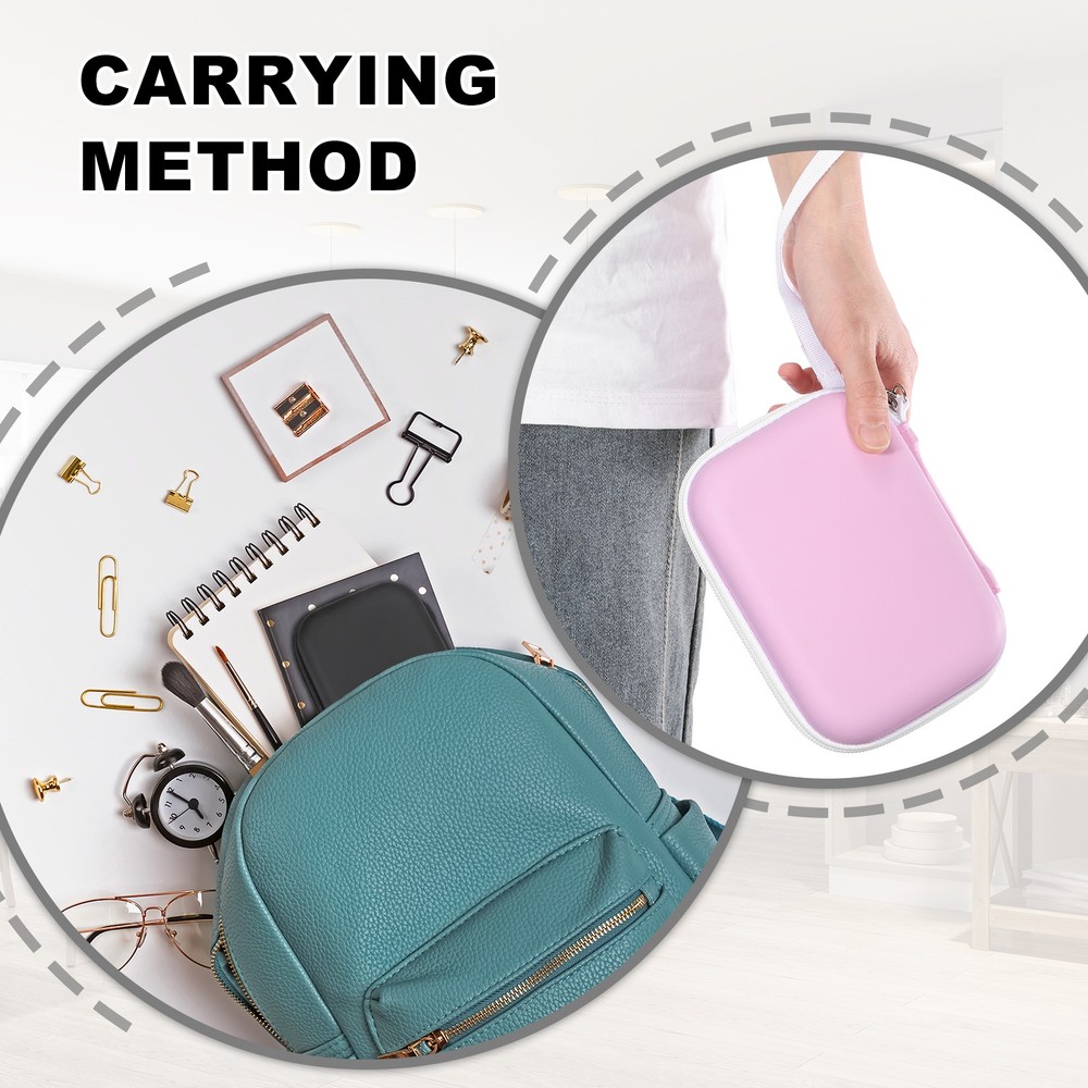 Pink Label Maker Case Set of 2 for Label Printer Machine
