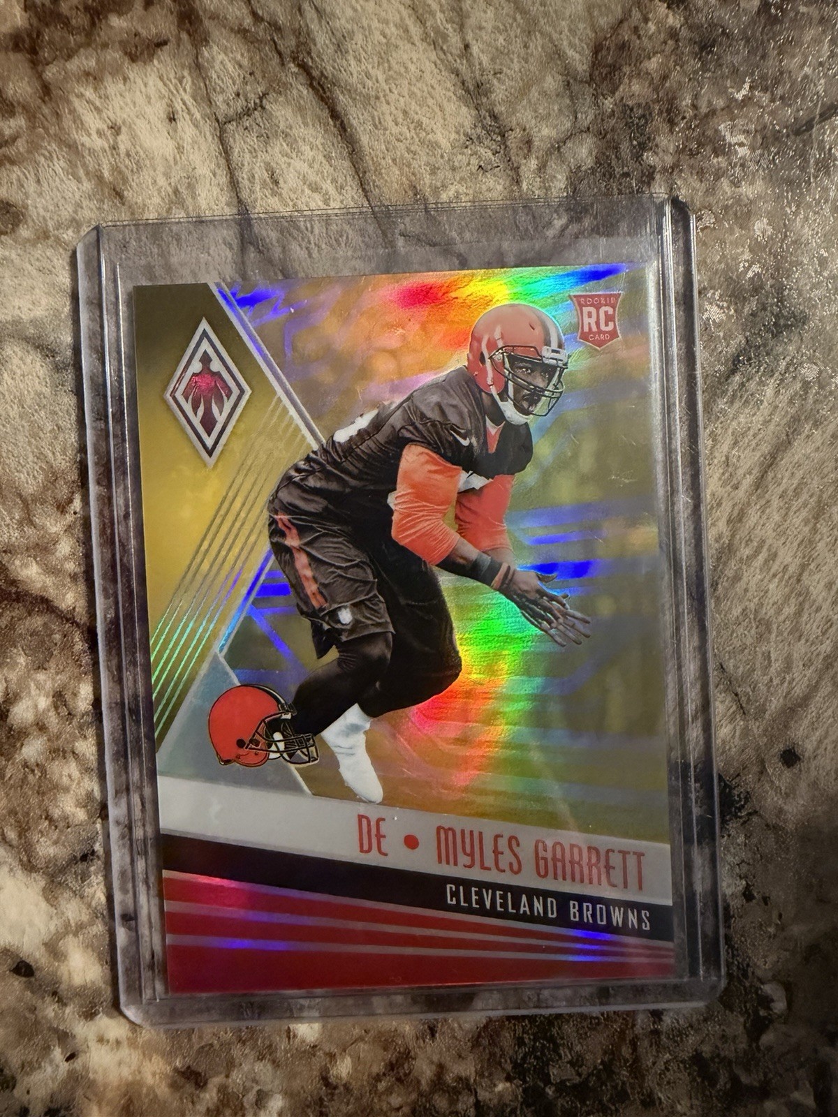 2017 Panini Phoenix - Rookies Myles Garrett #141 Yellow /75 (RC)