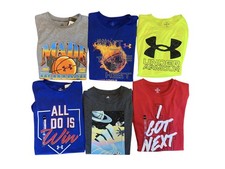 Boy  s Lot Of Under Armour And Adidas T-Shirts Size Large New