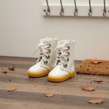 BJD Puppenschuhe hoher Schaft BJD Puppenstiefel Lederoptik f&uuml;r Puppensammler