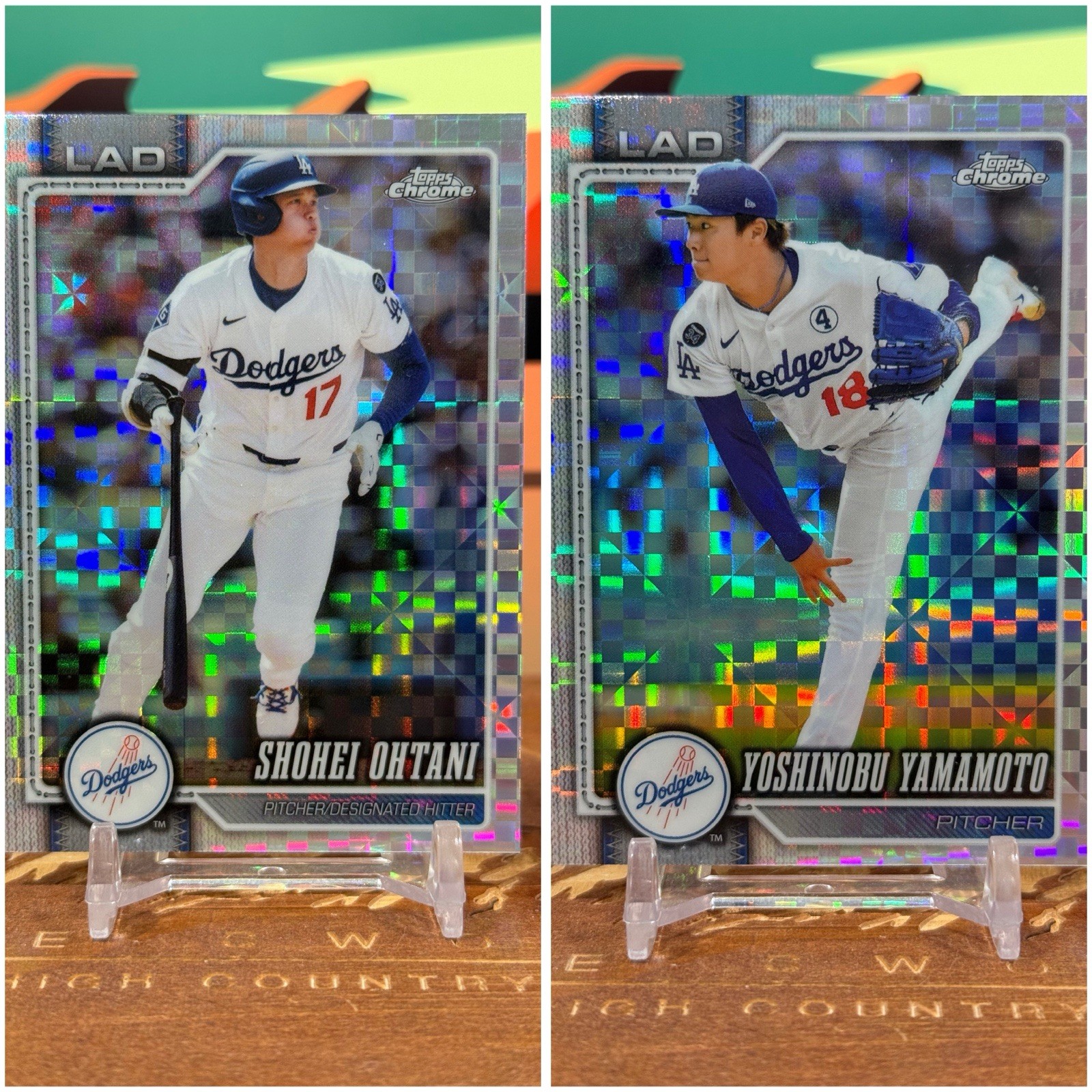 Shohei Ohtani 2026 Topps Chrome #1 X-Fractor + Bonus Card