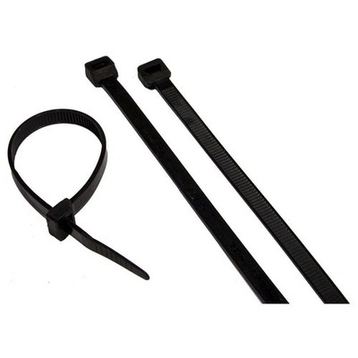21 - 175 LB BLACK NYLON CABLE TIES REGAL BRAND UV ZIP TIES - 500 BOX