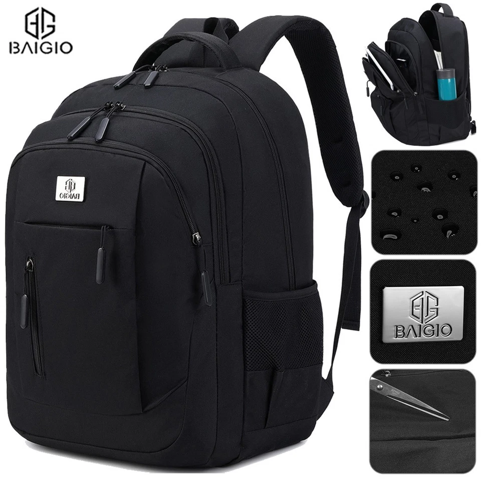 BAIGIO 40L Herren Rucksack Damen Laptop Schulrucksack Freizeit Arbeit Backpack
