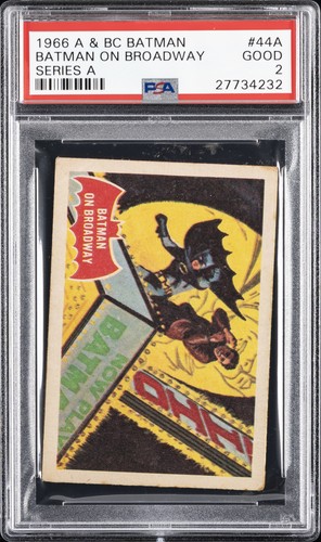 1966 A&BC Batman Red Bat #44A — PSA 2