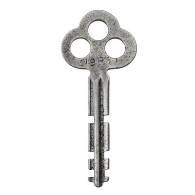 Antiker Schlüssel ADLERSCHLOSS CO Code 19P11 Vintage Vorhängeschloss American Corrugated K974