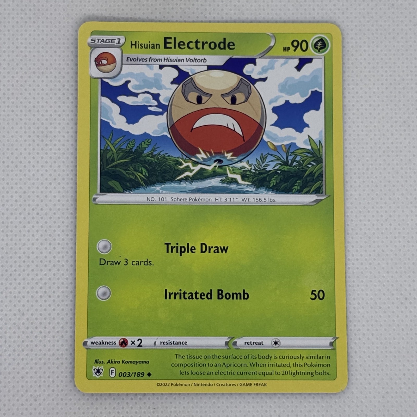 Pokemon TCG | Hisuian Electrode 3/189 | Uncommon Astral Radiance!