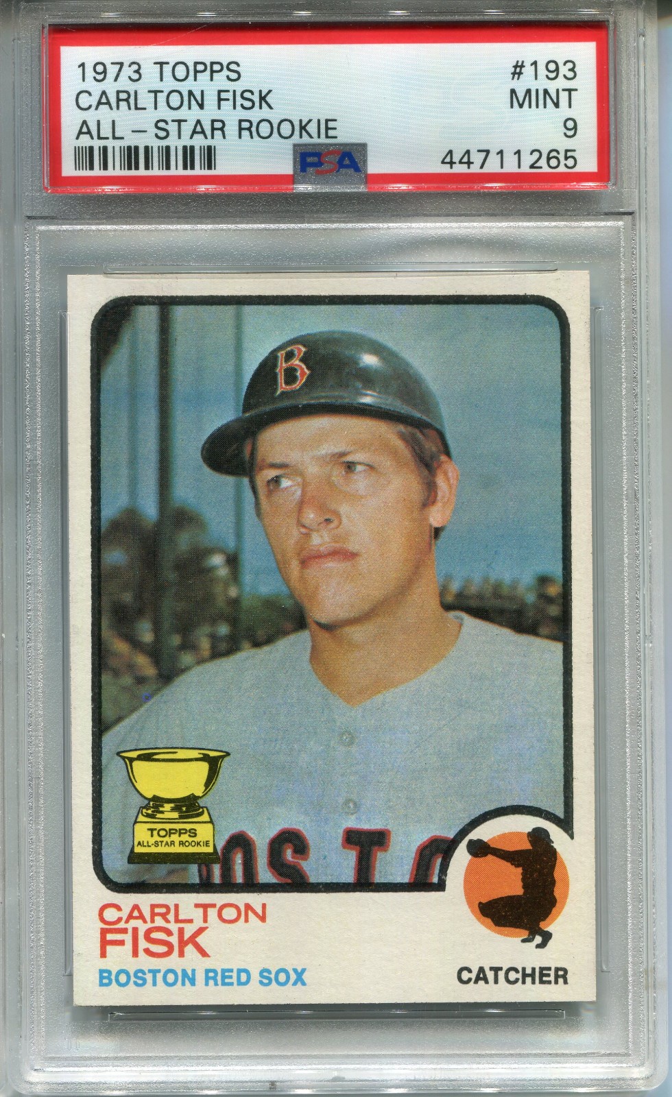 1973 Topps #193 Carlton Fisk PSA 9 MINT Boston Red Sox