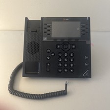 Poly VVX 450 12-Line VoIP IP Phone PoE Ethernet RJ-45 Corded Black MPN