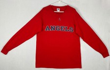 2005 Lee Sport MLB Anaheim Angels Long Sleeve Red Shirt Men's Size Large EUC