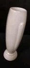 Vintage Frankoma Pottery # 43 Art Deco Bud Vase White 8.5" Tall White Great Cond