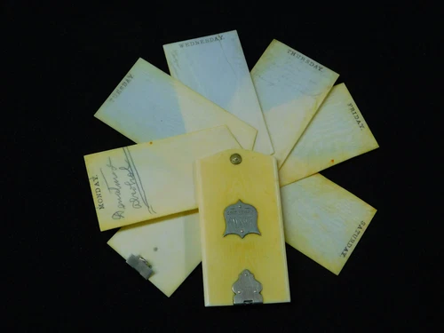 RARE 1867 Civil War Hand Carved BATTLE PLANNER CALENDAR Day Diary MORRISON