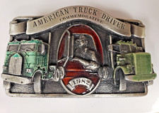 ARROYO GRANDE CO 1982 COMMEMORATIVE TRUCK DRIVER LMT EDITION USA BELT BUCKLE