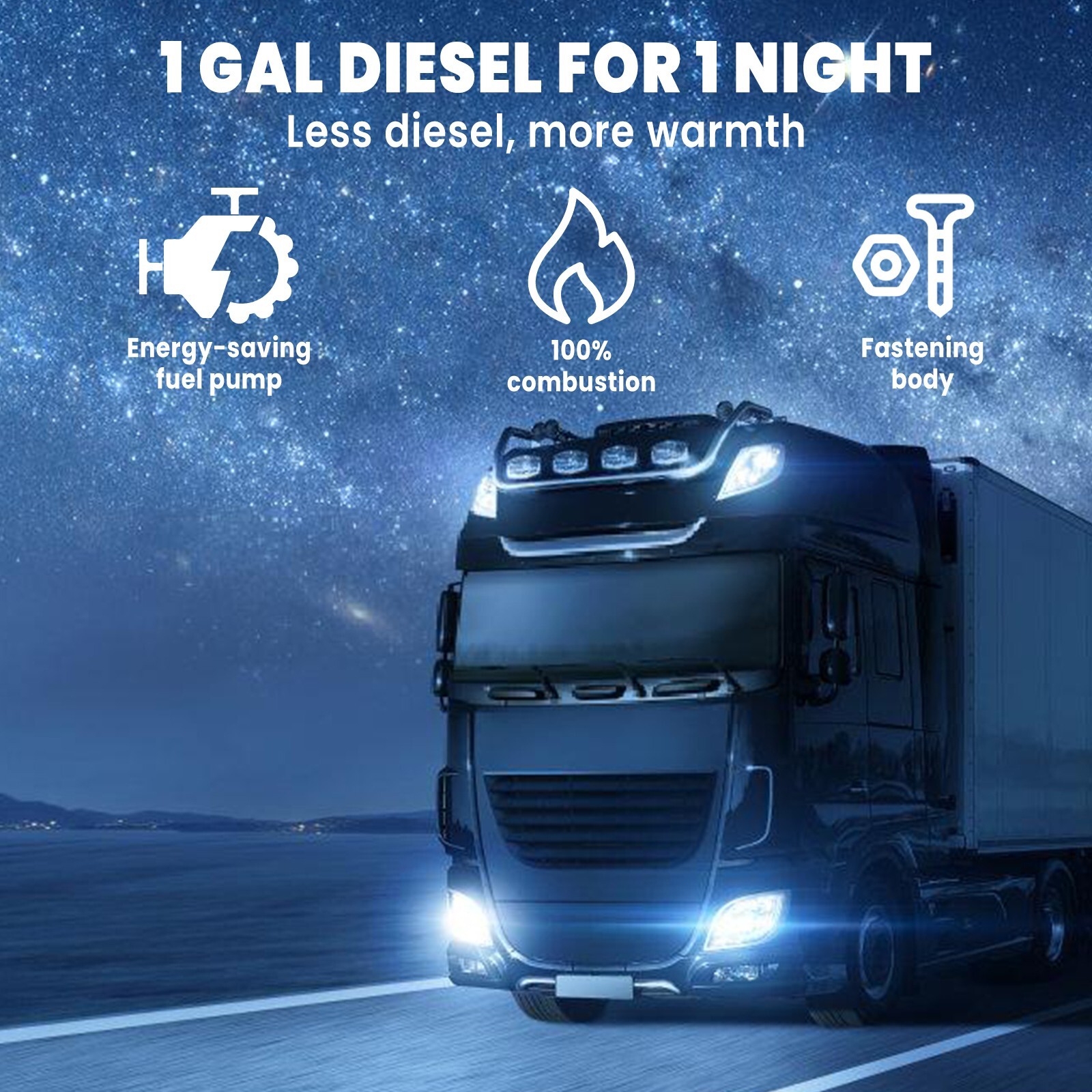 Air diesel 5KW Night Heater LCD Dispaly 12V for Truck Campervan RV Boat