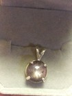 NATURAL EARTH MINED STAR RUBY 925 SOLID SILVER PENDANT AND 18 IN. SILVER CHAIN — photo 1