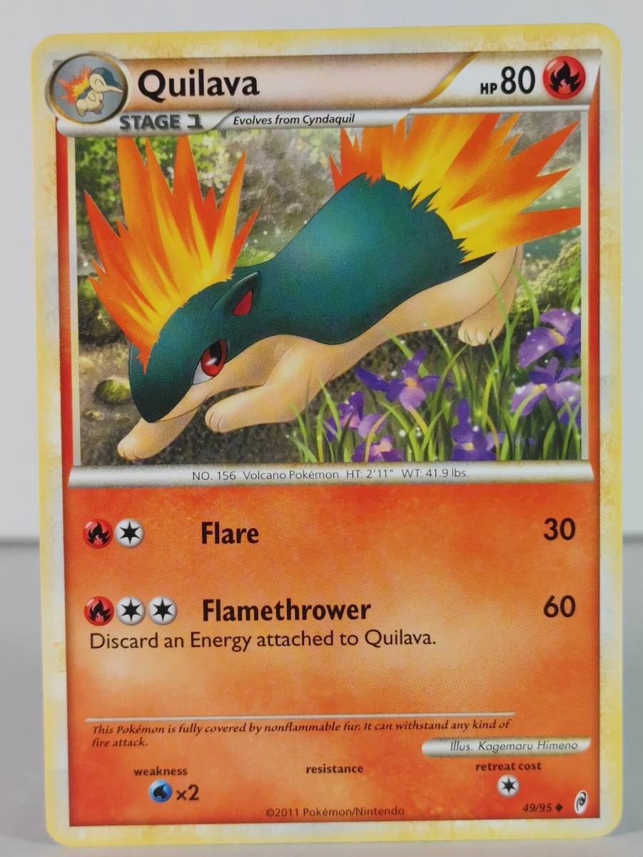 quilava pokemon card Cards & Artwork Base Set Type Quilava - Call of Legends