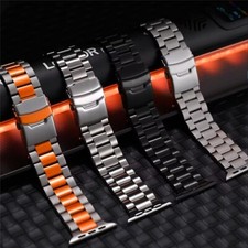 For Apple Watch Ultra 3 2 44/45/46/49mm S11 10 9 8 7 6 5 Titanium Band Bracelet