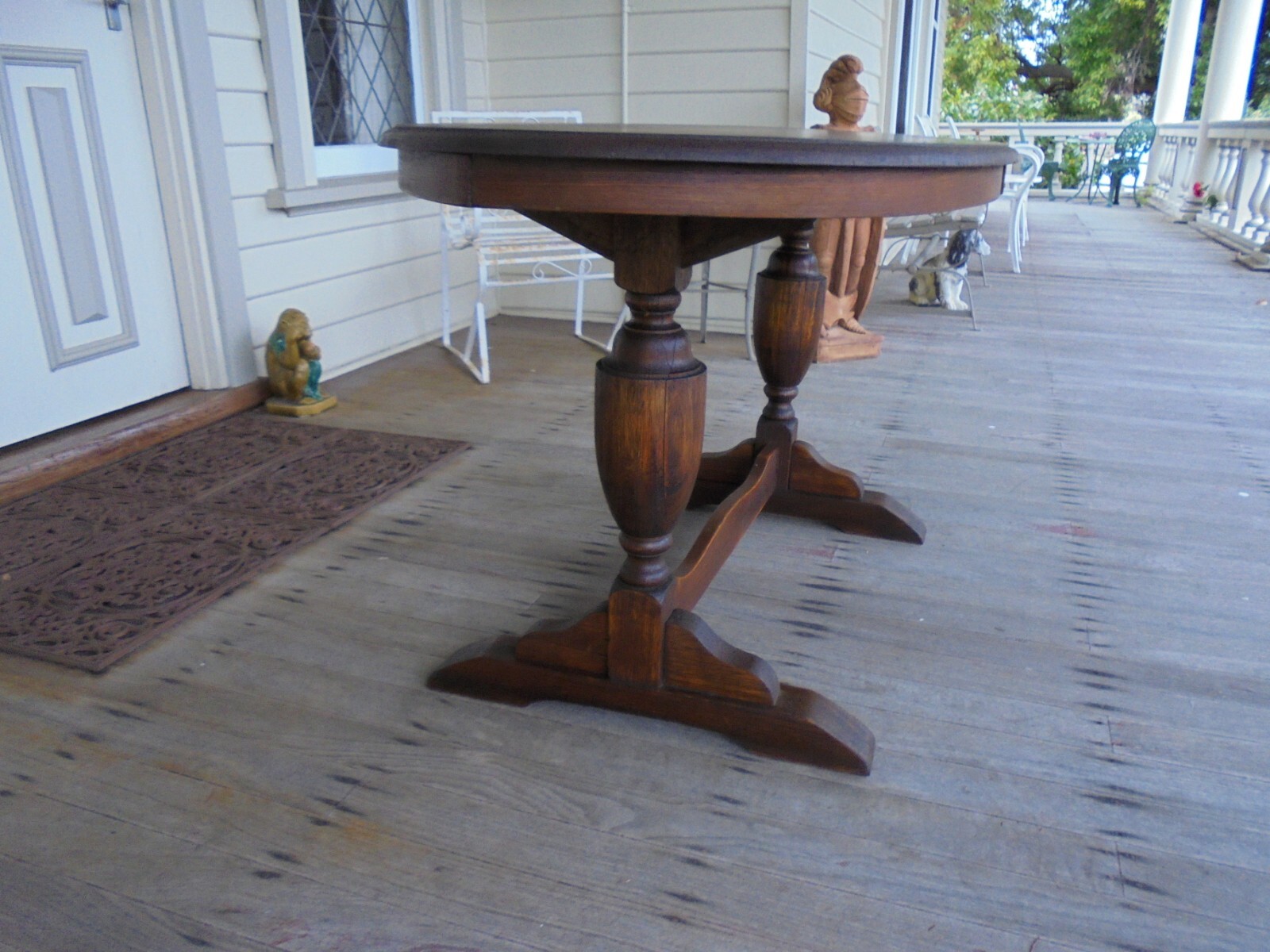 ANTIQUE AUSTRALIAN TASMANIAN OAK PEDESTAL TABLE c1930 eBay