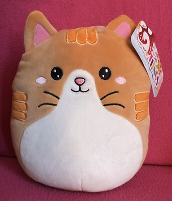 Hosh! Oh So Softlings Ginger & Cream Tabby Katze weiches Plüschtier 8 Zoll Etikett