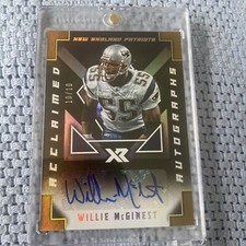 2020 Panini Xr Willie McGinest Acclaimed Auto 10/10 Patriots