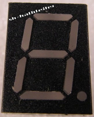 6 Stück DIS1078 - 1 Digit TI LED 7-Segment Anzeige Display 0,5 Inch ROT RED 6pcs