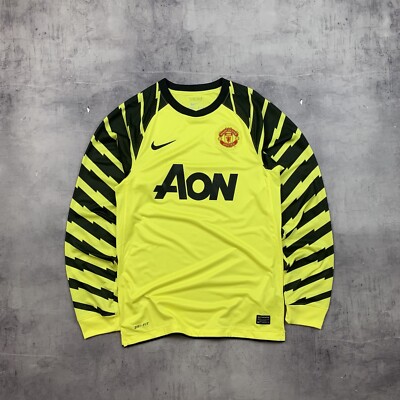 ウェア Nike Manchester United GK Kit Set Rare! Vintage Nike Manchester United Goalkeeper Jersey Lightning