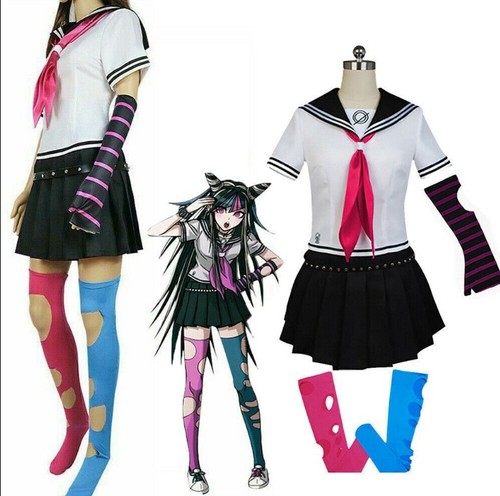 Danganronpa Dangan Ronpa Ibuki Mioda Cosplay Kostüm Perücke Halloween Party Outfits - Bild 14 von 15