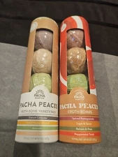 Pacha Peaces Froth Bomb Variety Gift Sets 8 Bath Bombs SEALED NEW Pacha Soap Co