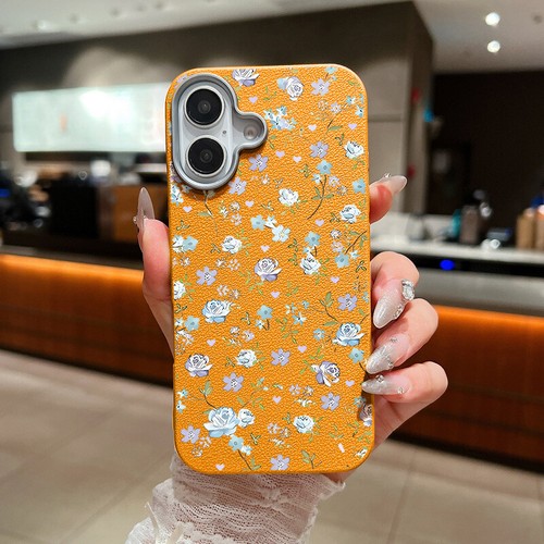 Flower Pattern Case For iPhone 16 Pro Max 15 14 13 12 11 Shockproof Phone Cover - Picture 20 of 22