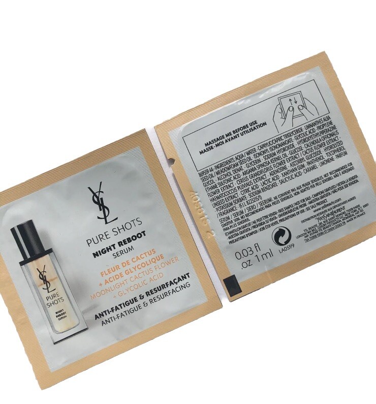 2x YSL Yves Saint Laurent Pure Shots Night Reboot Resurfacing